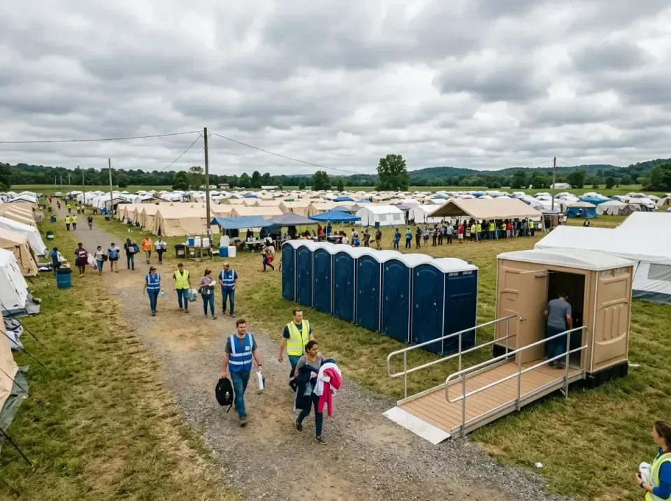 disaster-relief-camp-restrooms-010 — frequently asked questions, Dumpster & Portable Bathrooms Rental in Barling, AR